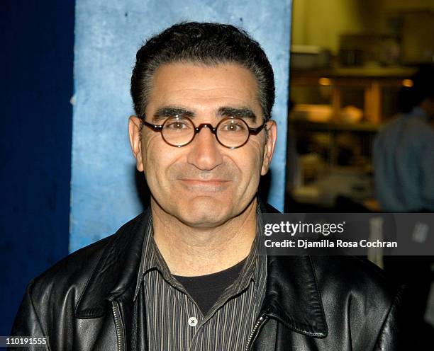 Eugene Levy during Eugene Levy Appears at Planet Hollywood For "New York Minute" Memorabilia Donation at Planet Hollywood Times Square in New York...