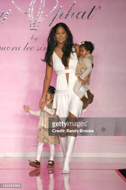 Designer Kimora Lee Simmons during Olympus Fashion Week Fall 2004 - Baby Phat - Runway at Gotham Hall in New York City, New York, United States.