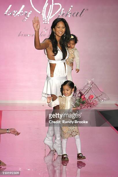 Designer Kimora Lee Simmons during Olympus Fashion Week Fall 2004 - Baby Phat - Runway at Gotham Hall in New York City, New York, United States.