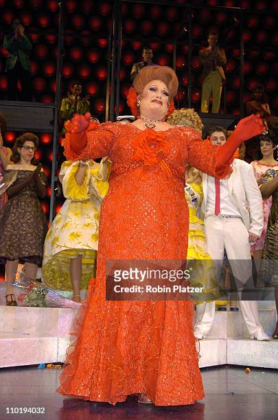 Harvey Fierstein during Final Broadway Performance of Harvey Fierstein and Kathy Brier in "Hairspray" at The Neil Simon Theatre in New York City, New...