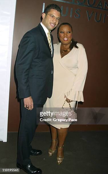 Al Reynolds and Star Jones during Louis Vuitton 150th Anniversay Celebration - Inside at Louis Vuitton Tent at Lincoln Center in New York City, New...