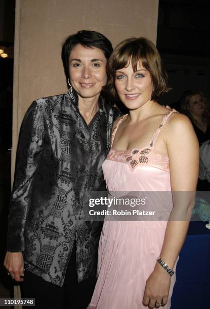 Margarita Delgado and Amy Carlson during New York Women in Film and Television's 5th Annual Designing Hollywood Gala at Sothebys in New York City,...