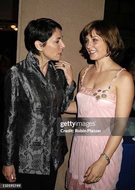 Margarita Delgado and Amy Carlson during New York Women in Film and Television's 5th Annual Designing Hollywood Gala at Sothebys in New York City,...