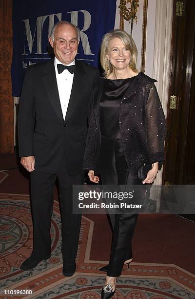 Candice Bergen and hsuband Marshall Rose during The Museum of Television and Radio Gala Honoring Tom Brokaw at The Waldorf Astoria in New York City,...