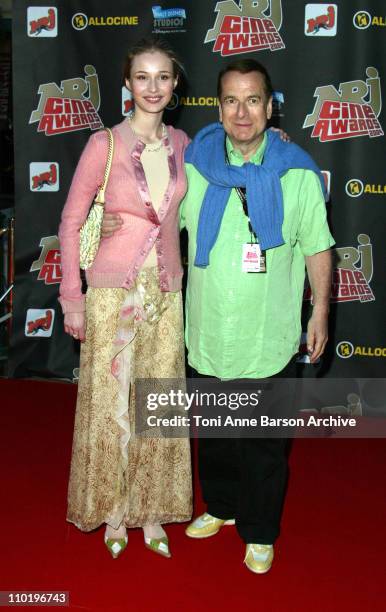 Eva Kowalewska and Paul-Loup Sulitzer during 2004 NRJ Cine Awards at Walt Disney Studios in Paris - Marne La Vallee, France.