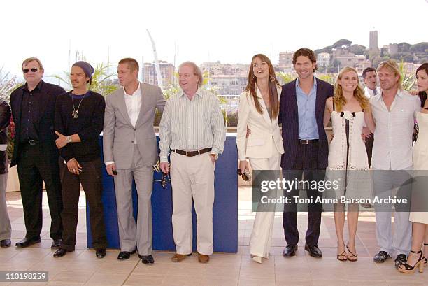 Sean Bean, Eric Bana, Orlando Bloom, Brad Pitt, Wolfgang Petersen, Diane Kruger, Rose Byrne and Saffron Burrows