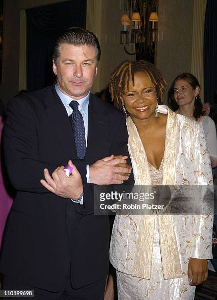 Alec Baldwin and Tonya Pinkins during The 70th Annual Awards Drama League Luncheon and Ceremony at The Grand Hyatt Hotel in New York City, New York,...