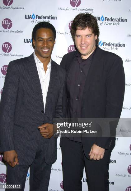 Ricky Fante and Matt Serletic during UJA Luncheon Honoring David Munns and Rob Glaser at The Pierre Hotel in New York City, New York, United States.