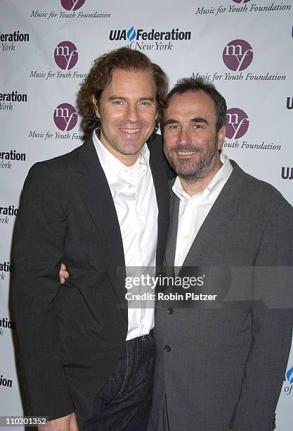 Andy Slater and David Munns during UJA Luncheon Honoring David Munns and Rob Glaser at The Pierre Hotel in New York City, New York, United States.