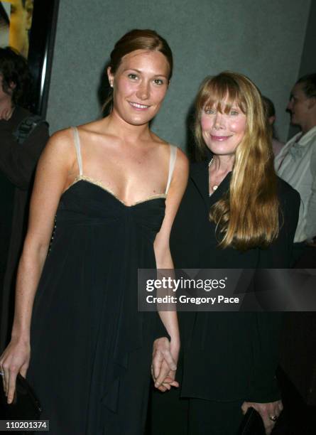 Schuyler Fisk and mother Sissy Spacek during "A Home at the End of the World" New York Special Screening at Union Square Theatre in New York City,...