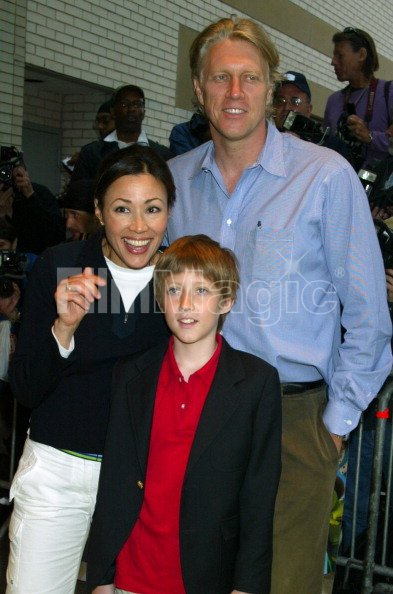 Ann Curry with her husband...