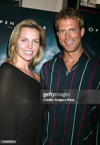 Blanchard Ryan and Daniel Travis during "Open Water" Special Screening Hosted by Lions Gate Films - Inside Arrivals at Clearview Chelsea West in New...