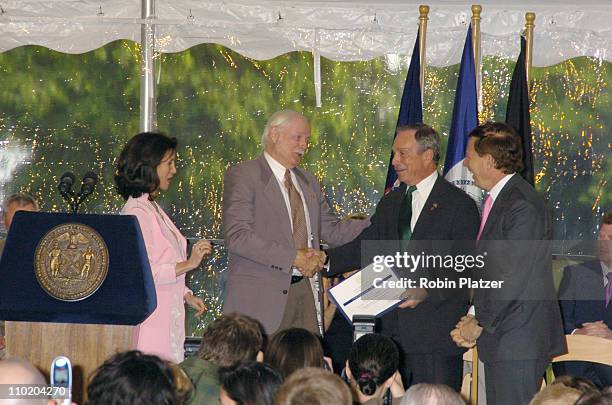 Katherine Oliver, John Clarke, Mayor Bloomberg and Peter Price