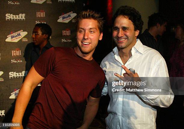 Lance Bass and George Maloof during Stuff Magazine "Casino Weekend" at the Palms Hotel at The Palms Hotel in Las Vegas, Nevada, United States.