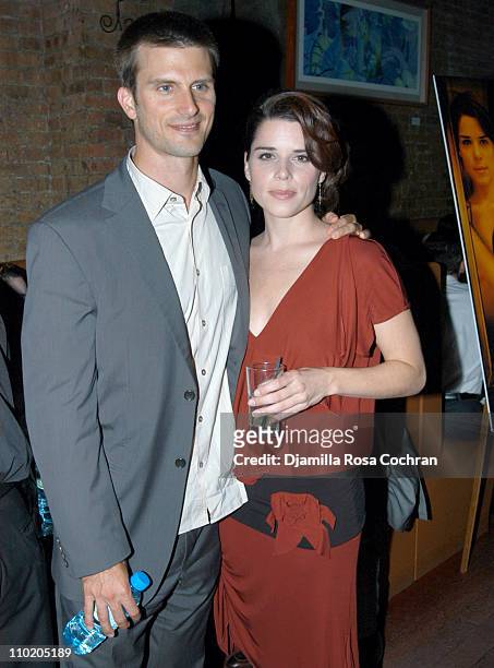 Fred Weller and Neve Campbell during "When Will I Be Loved" New York Premiere - After Party at Ruby Falls in New York City, New York, United States.