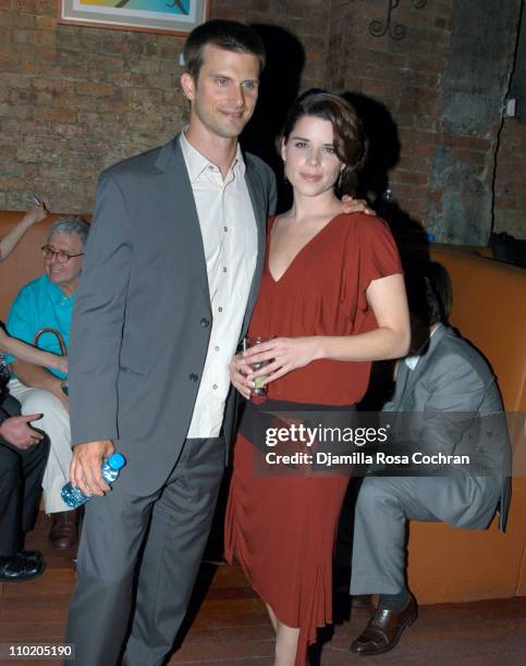 Fred Weller and Neve Campbell during "When Will I Be Loved" New York Premiere - After Party at Ruby Falls in New York City, New York, United States.