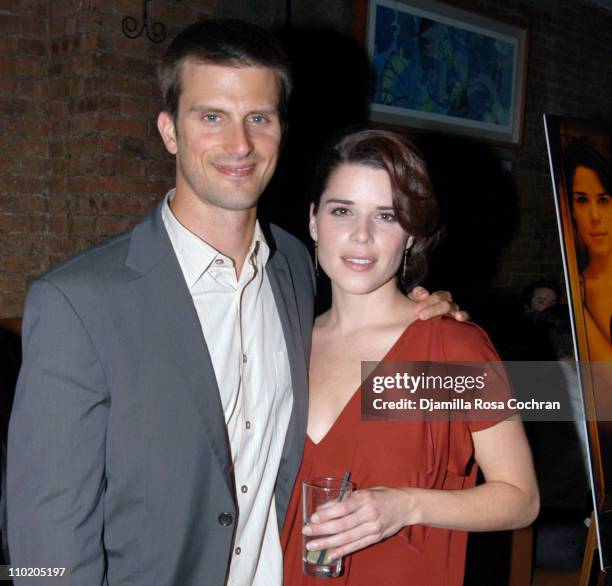 Fred Weller and Neve Campbell during "When Will I Be Loved" New York Premiere - After Party at Ruby Falls in New York City, New York, United States.