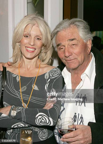 Peter Falk and his wife Shera Danese *Exclusive Coverage*