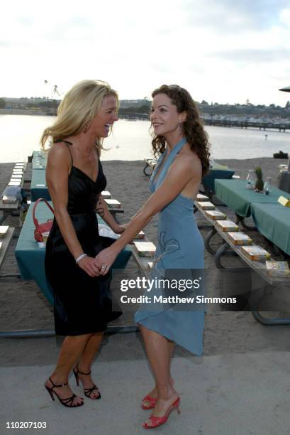 Poppy Montgomery and Kim Williams during "Caribbean Nights" to Benefit St. Jude Children's Research Hospital - August 28, 2004 at Newport Dunes in...