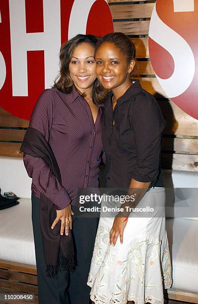 Valerie Meraz and Tonya Lee Williams during 2004 Toronto International Film Festival - Showtime Party at Ultra Supper Club in Toronto, Ontario,...