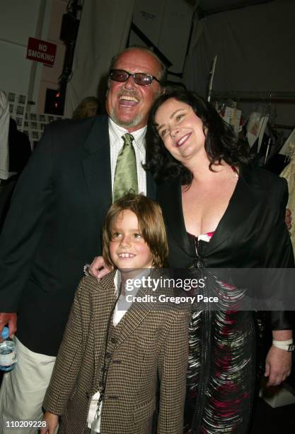 Jack Nicholson, daughter Jennifer Nicholson, designer and her son Sean