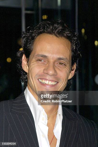 Marc Anthony during The 100th Anniversary of Coty at American Museum of Natural Historys Rose Center for Earth in New York, New York, United States.