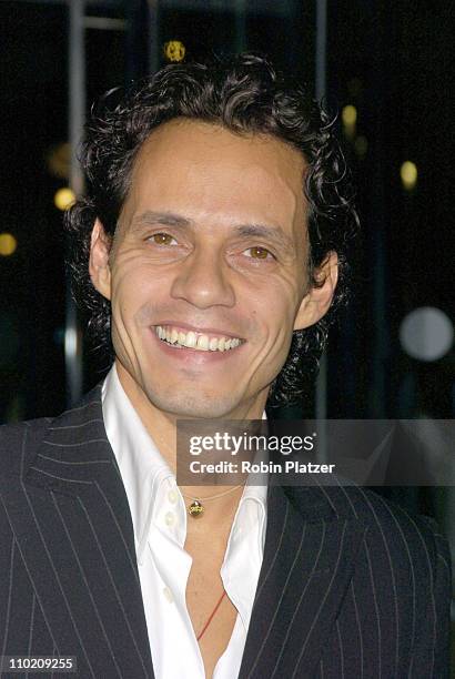 Marc Anthony during The 100th Anniversary of Coty at American Museum of Natural Historys Rose Center for Earth in New York, New York, United States.