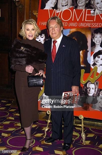 Joan Rivers and Arnold Scaasi during Arnold Scassi Celebrates the Publication of his New Book "Women I Have Dressed " at Le Cirque in New York City,...