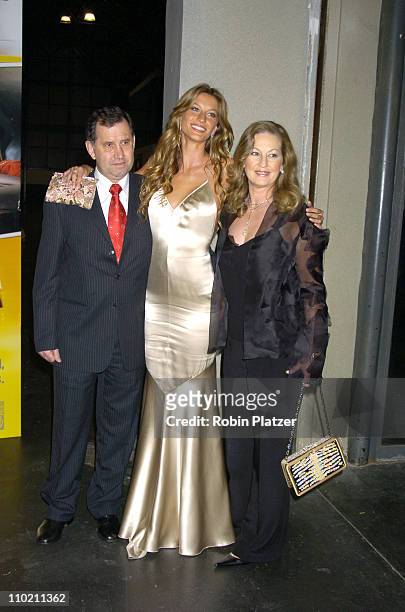 Gisele Bundchen and mother and father during "Taxi" New York Premiere at Jacob K. Javits Center in New York City, New York, United States.