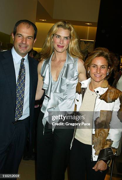 Massimo Ferragamo, Brooke Shields and Chiara Ferragamo