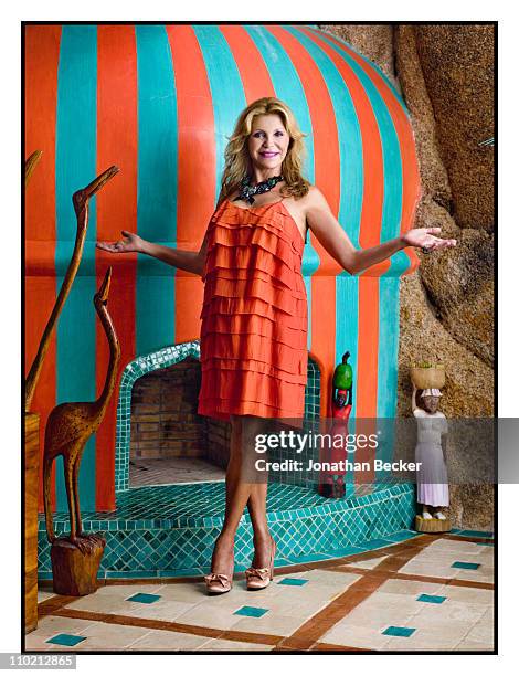 Baroness Carmen von Thyssen is photographed at home for Vanity Fair - Spain on August 24, 2010 in Sant Feliu, Spain. Published image.