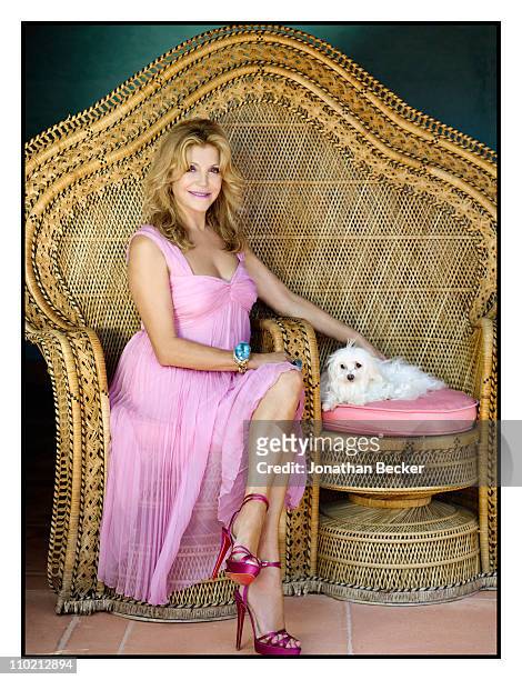 Baroness Carmen von Thyssen is photographed at home for Vanity Fair - Spain on August 24, 2010 in Sant Feliu, Spain. Published image.