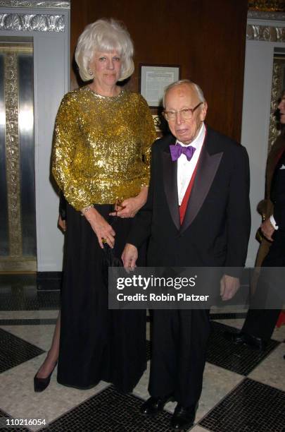 Alexandra and Arthur M. Schlesinger Jr. During The 30th Anniversary of The New Yorker For New York Awards Benefitting Citzens For NYC at The Waldorf...