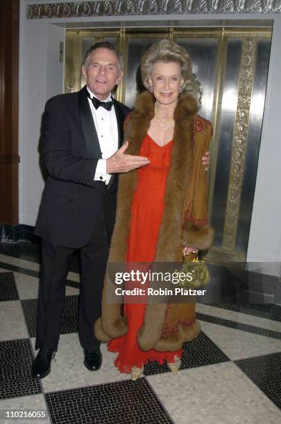 Dina Merrill and husband Ted Hartley during The 30th Anniversary of The New Yorker For New York Awards Benefitting Citzens For NYC at The Waldorf...