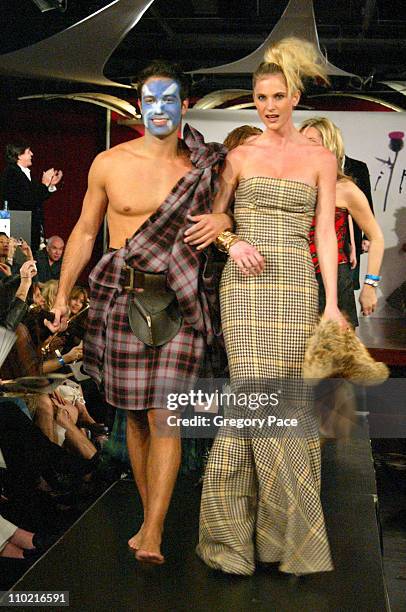 Eric Villency and Annelise Petterson during "Dressed to Kilt" - A Scottish Evening of Fashion and Fun - Runway at Copacabana in New York City, New...