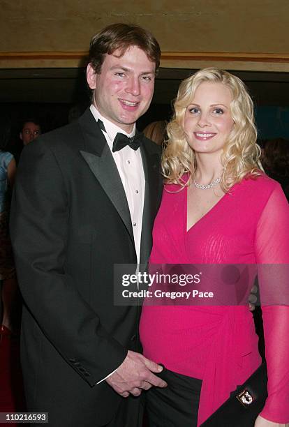 Chris Allison and Monica Potter during The Fragrance Foundation's 2005 FiFi Awards - Inside the Dinner at Hammerstein Ballroom in New York City, New...