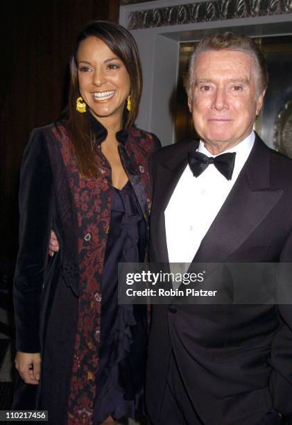 Eva La Rue and Regis Philbin during The 60th Anniversary Ball of the Year Gala for The Boys Towns of Italy at The Waldorf Astoria Hotel in New York...