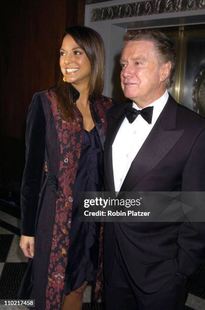 Eva La Rue and Regis Philbin during The 60th Anniversary Ball of the Year Gala for The Boys Towns of Italy at The Waldorf Astoria Hotel in New York...