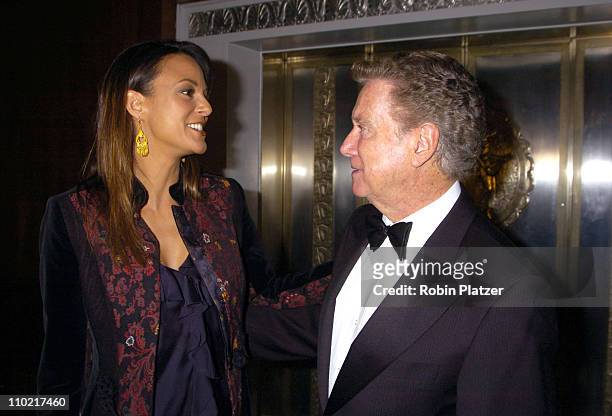 Eva La Rue and Regis Philbin during The 60th Anniversary Ball of the Year Gala for The Boys Towns of Italy at The Waldorf Astoria Hotel in New York...