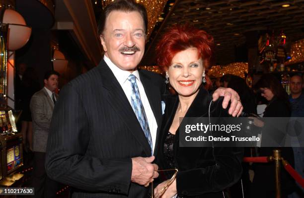 Robert Gouolet and Vera Goulet during Barry Manilow's Opening Night of His New Show Music and Passion - Red Carpet Arrivals at The Las Vegas Hilton...