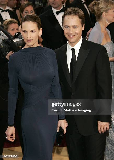 Hilary Swank, nominee Best Actress in a Leading Role for "Million Dollar Baby" and Chad Lowe