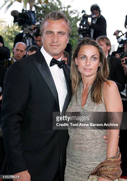 David Ginola and Coraline during 2005 Cannes Film Festival - "Star Wars: Episode III - Revenge of the Sith" Premiere in Cannes, France.