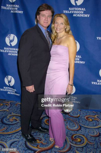 Frank Dicopoulos and wife Teja during 32nd Annual Academy of Television Arts & Sciences Daytime Creative Arts Emmy Awards - Arrivals at The Marriott...