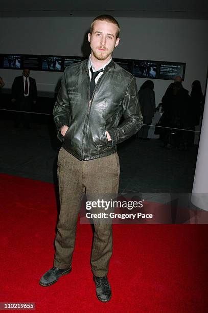 Ryan Gosling during "A Work in Progress: An Evening with Marc Forster" - Arrivals and Inside at The Museum of Modern Art in New York City, New York,...