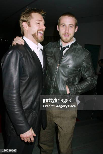 Ron Eldard and Ryan Gosling during "A Work in Progress: An Evening with Marc Forster" - Arrivals and Inside at The Museum of Modern Art in New York...