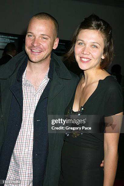 Peter Sarsgaard and Maggie Gyllenhaal during "A Work in Progress: An Evening with Marc Forster" - Arrivals and Inside at The Museum of Modern Art in...