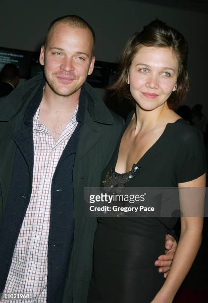 Peter Sarsgaard and Maggie Gyllenhaal during "A Work in Progress: An Evening with Marc Forster" - Arrivals and Inside at The Museum of Modern Art in...