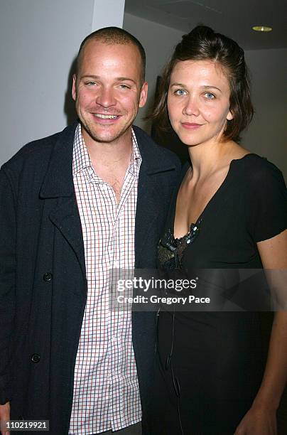 Peter Sarsgaard and Maggie Gyllenhaal during "A Work in Progress: An Evening with Marc Forster" - Arrivals and Inside at The Museum of Modern Art in...