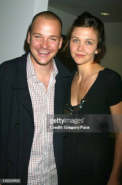 Peter Sarsgaard and Maggie Gyllenhaal during "A Work in Progress: An Evening with Marc Forster" - Arrivals and Inside at The Museum of Modern Art in...
