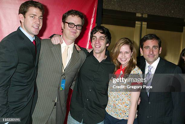 Cast of "The Office" during 2005/2006 NBC UpFront - Red Carpet at Radio City Music Hall in New York City, New York, United States.